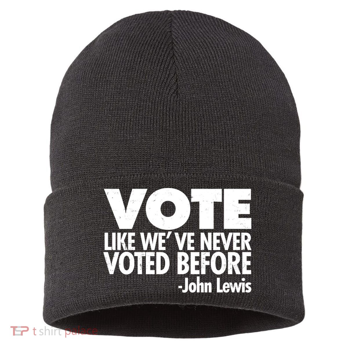 VOTE Like We've Never Voted Before John Lewis Sustainable Knit Beanie