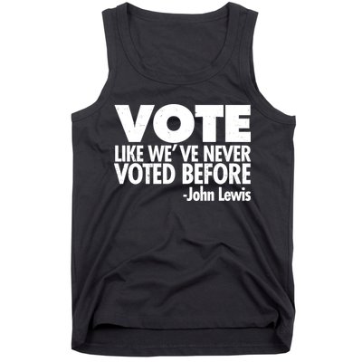VOTE Like We've Never Voted Before John Lewis Tank Top