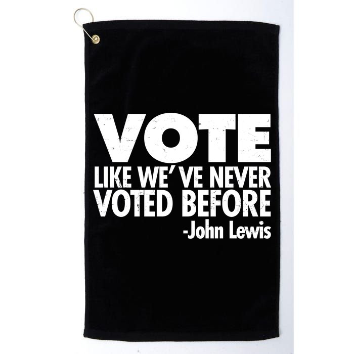 VOTE Like We've Never Voted Before John Lewis Golf Towel