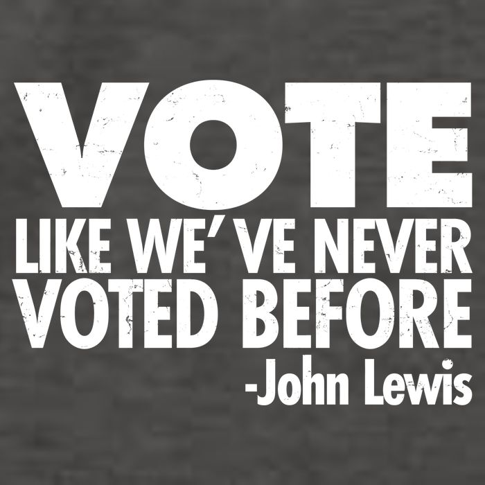 VOTE Like We've Never Voted Before John Lewis Vector Backpack