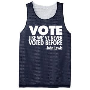 VOTE Like We've Never Voted Before John Lewis Mesh Reversible Basketball Jersey Tank