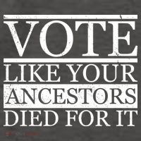 VOTE Like Your Ancestors Died For It Vector Backpack
