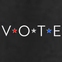 VOTE Red White Blue Stars 7 Panel Mesh Trucker Snapback Hat