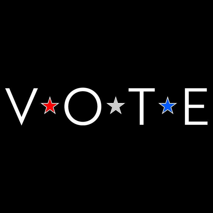 VOTE Red White Blue Stars Hoodie