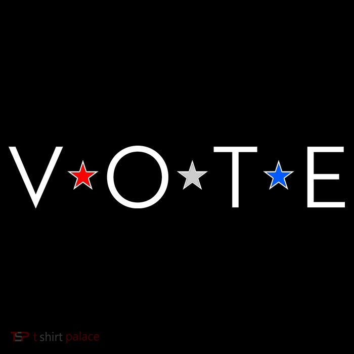 VOTE Red White Blue Stars Apron