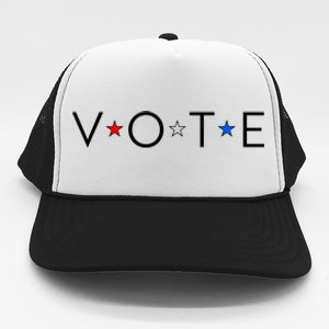 VOTE Red White Blue Stars Trucker Hat