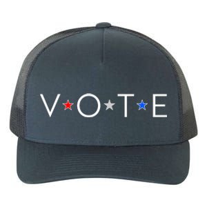 VOTE Red White Blue Stars Yupoong Adult 5-Panel Trucker Hat