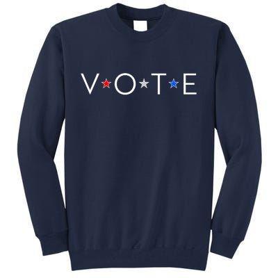 VOTE Red White Blue Stars Tall Sweatshirt