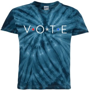 VOTE Red White Blue Stars Kids Tie-Dye T-Shirt