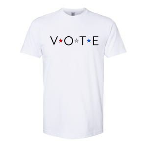 VOTE Red White Blue Stars Softstyle CVC T-Shirt