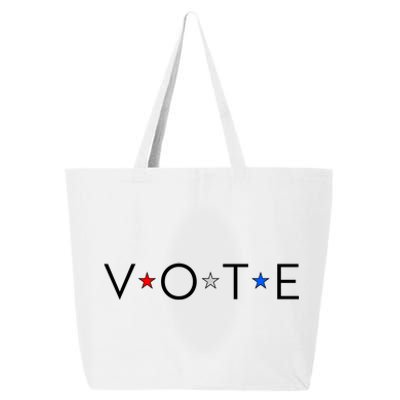 VOTE Red White Blue Stars 25L Jumbo Tote