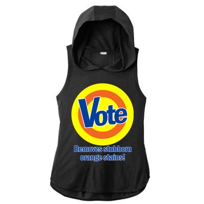 Vote Remove Stubborn Orange Stains Ladies PosiCharge Tri-Blend Wicking Draft Hoodie Tank