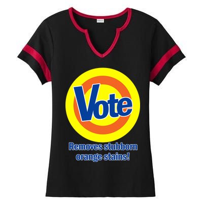 Vote Remove Stubborn Orange Stains Ladies Halftime Notch Neck Tee