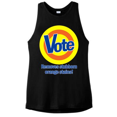 Vote Remove Stubborn Orange Stains Ladies PosiCharge Tri-Blend Wicking Tank