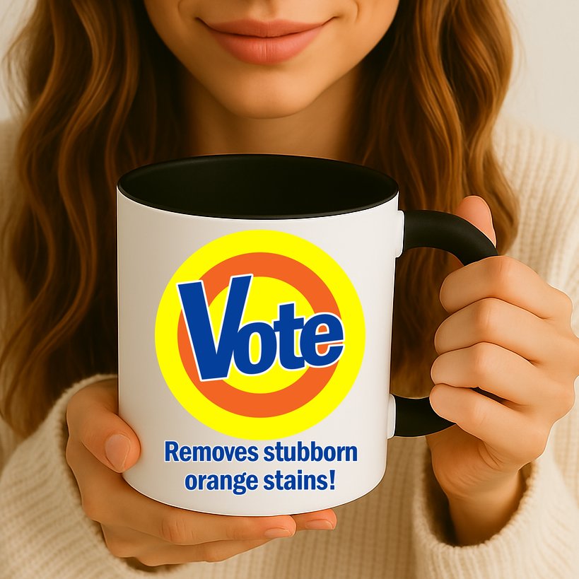 Vote Remove Stubborn Orange Stains Mug