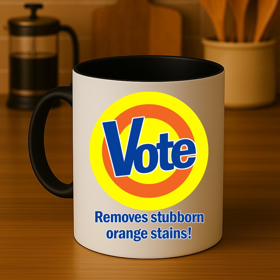 Vote Remove Stubborn Orange Stains Mug