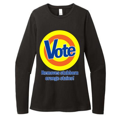 Vote Remove Stubborn Orange Stains Womens CVC Long Sleeve Shirt