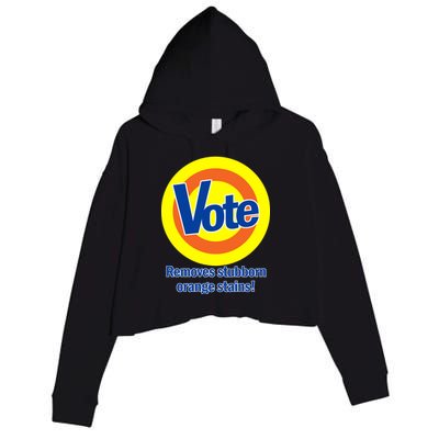 Vote Remove Stubborn Orange Stains Crop Fleece Hoodie