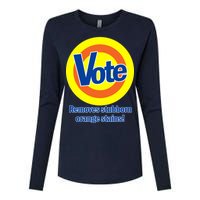 Vote Remove Stubborn Orange Stains Womens Cotton Relaxed Long Sleeve T-Shirt