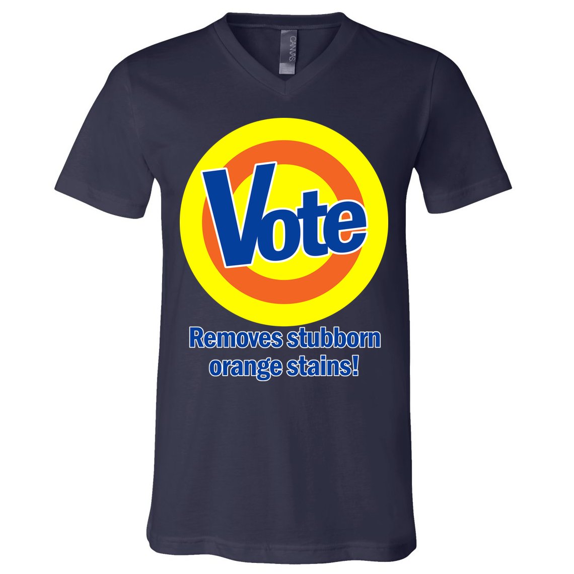 Vote Remove Stubborn Orange Stains V-Neck T-Shirt