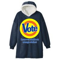 Vote Remove Stubborn Orange Stains Hooded Wearable Blanket