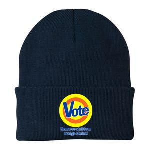 Vote Remove Stubborn Orange Stains Knit Cap Winter Beanie