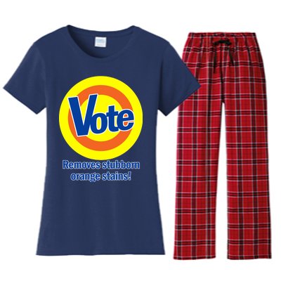 Vote Remove Stubborn Orange Stains Women's Flannel Pajama Set