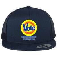 Vote Remove Stubborn Orange Stains Flat Bill Trucker Hat