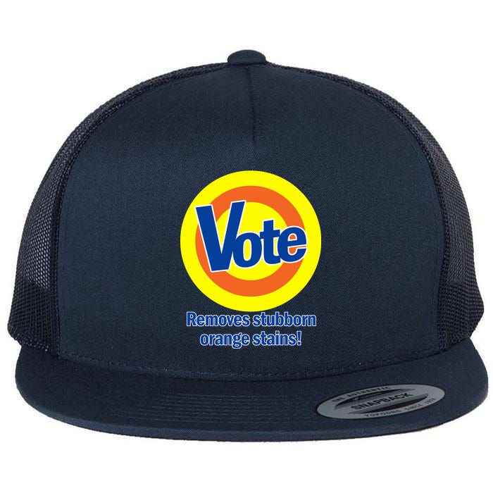 Vote Remove Stubborn Orange Stains Flat Bill Trucker Hat