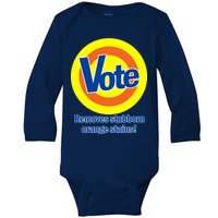 Vote Remove Stubborn Orange Stains Baby Long Sleeve Bodysuit