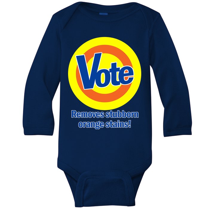 Vote Remove Stubborn Orange Stains Baby Long Sleeve Bodysuit