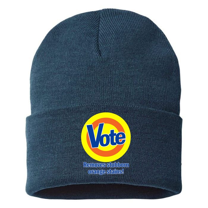 Vote Remove Stubborn Orange Stains Sustainable Knit Beanie