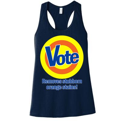 Vote Remove Stubborn Orange Stains Women's Racerback Tank