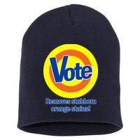 Vote Remove Stubborn Orange Stains Short Acrylic Beanie