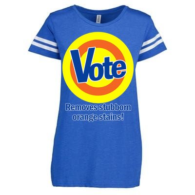 Vote Remove Stubborn Orange Stains Enza Ladies Jersey Football T-Shirt