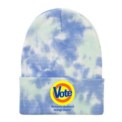 Vote Remove Stubborn Orange Stains Tie Dye 12in Knit Beanie