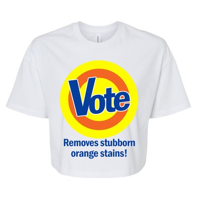 Vote Remove Stubborn Orange Stains Bella+Canvas Jersey Crop Tee