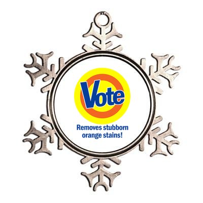 Vote Remove Stubborn Orange Stains Metallic Star Ornament