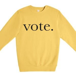 Vote Simple Logo Premium Crewneck Sweatshirt