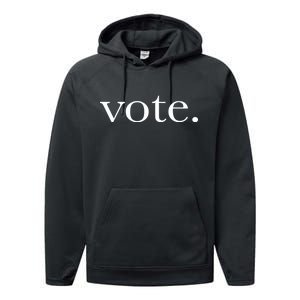 Vote Simple Logo Performance Fleece Hoodie