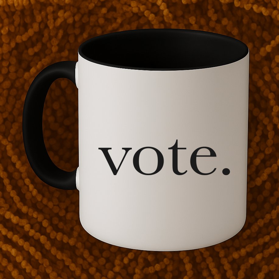 Vote Simple Logo Mug