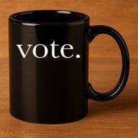 Vote Simple Logo 11oz C Handle Ceramic Mug