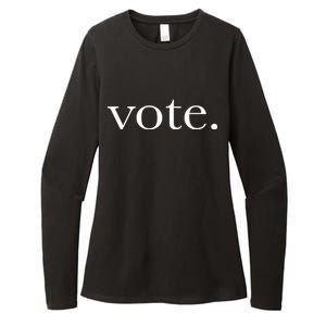 Vote Simple Logo Womens CVC Long Sleeve Shirt