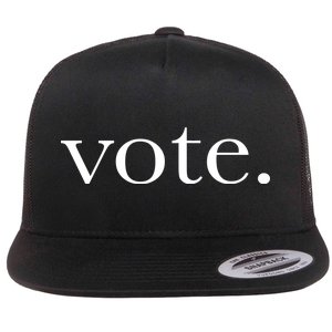 Vote Simple Logo Flat Bill Trucker Hat