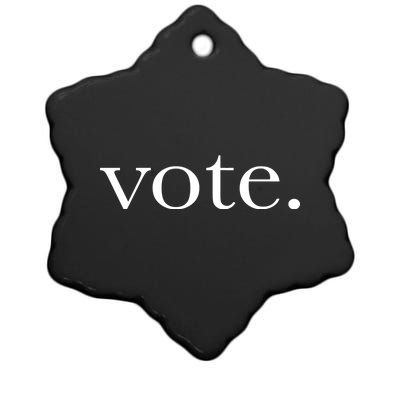 Vote Simple Logo Ceramic Star Ornament