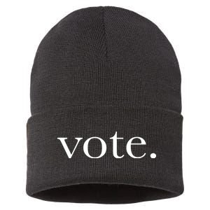 Vote Simple Logo Sustainable Knit Beanie