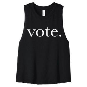 Vote Simple Logo Women's Racerback Cropped Tank