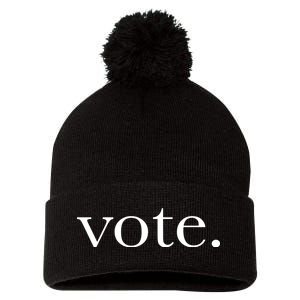 Vote Simple Logo Pom Pom 12in Knit Beanie