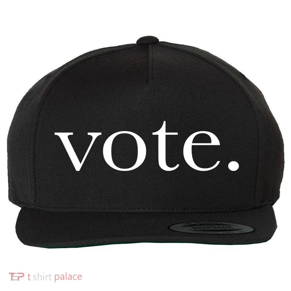 Vote Simple Logo Wool Snapback Cap
