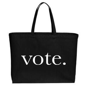 Vote Simple Logo Cotton Canvas Jumbo Tote